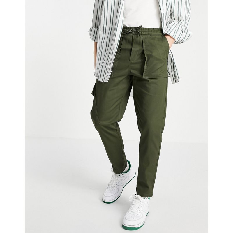 Pantaloni e chino Pantaloni cargo Selected Homme - Pantaloni cargo verde kaki