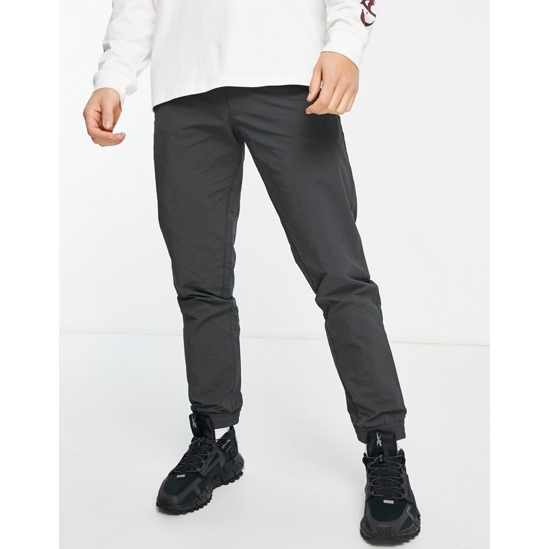Sohxq Abiti Selected Homme - Pantaloni da abito in nylon grigi con elastico in fondo