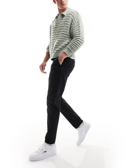 Selected Homme - Pantaloni slim grigio scuro spazzolati 