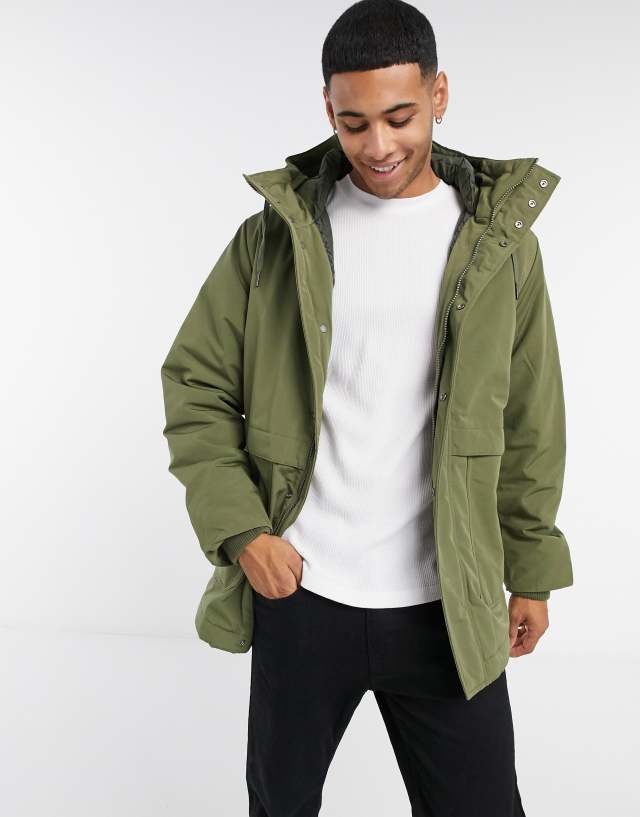 Selected Homme - parka with padding green - mgreen