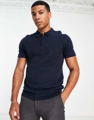 Polaire Homme Stio 1/4 Fermeture Éclair - Bleu Marine - Taille L