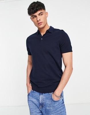 Selected Homme polo in navy | ASOS