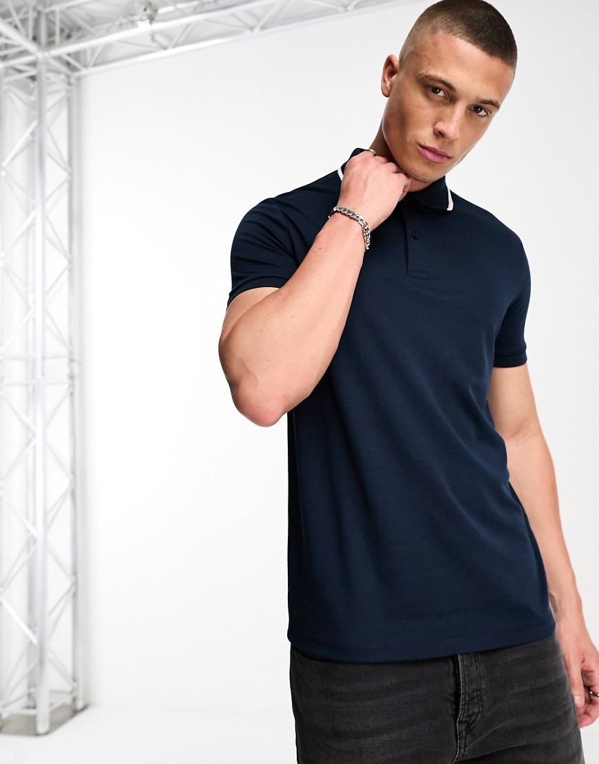 Selected Homme polo shirt in navy
