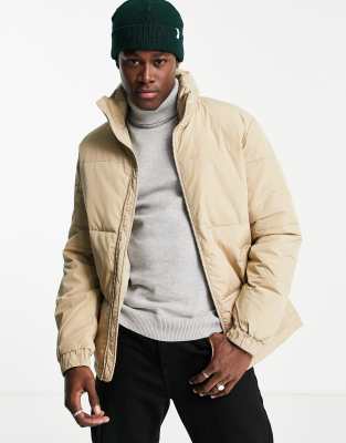 beige puffy jacket