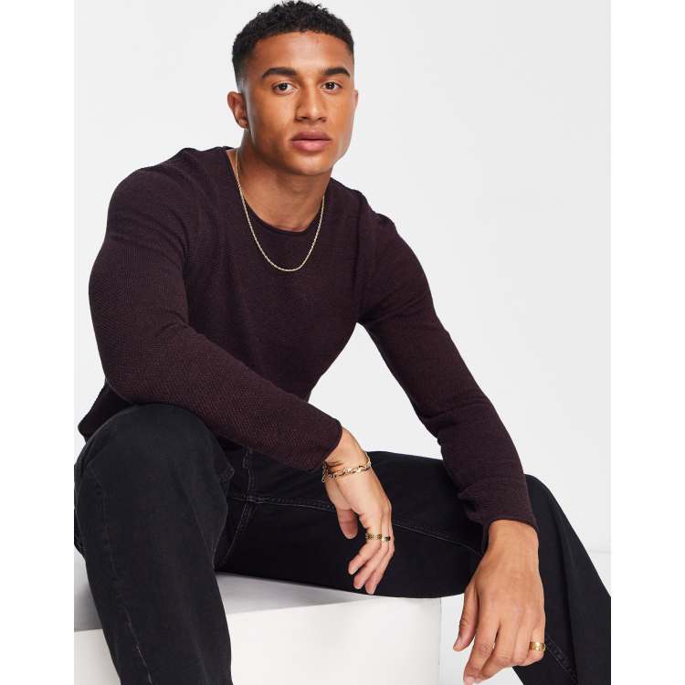 Selected Homme Pull en maille Noir ASOS