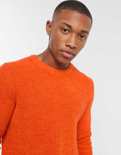 Pull Homme Coton Biologique Orange