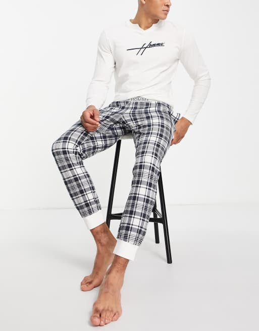 Selected Homme pyjama set in buffalo check