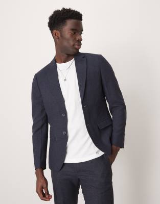 Reed wool mix blazer in navy