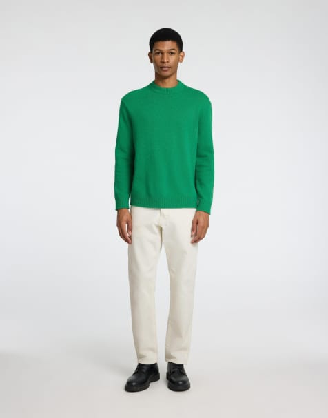 Selected Homme Regular tapered fit jeans in egret - view 1