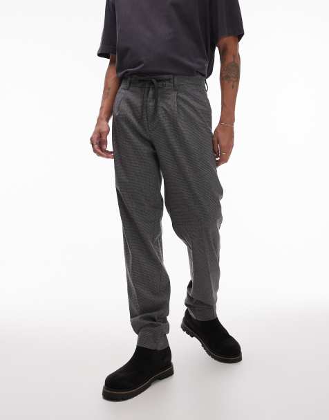 Selected Homme regular tapered trousers in grey - view 1