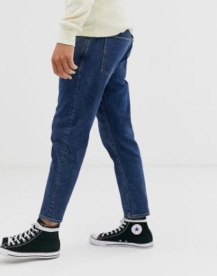 relaxed fit cropped jeans