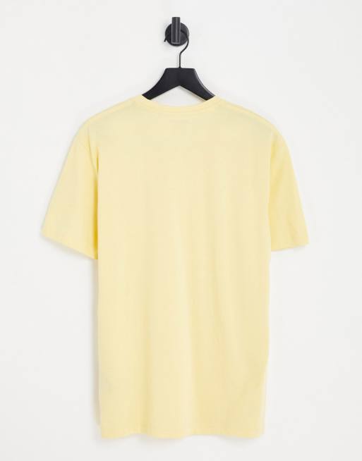 Selected Homme relaxed fit t-shirt in yellow, 3 of 4