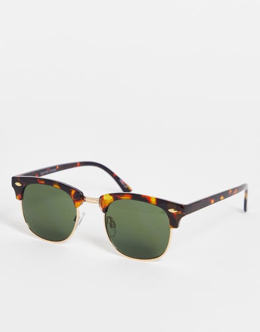 Selected Homme retro sunglasses in brown