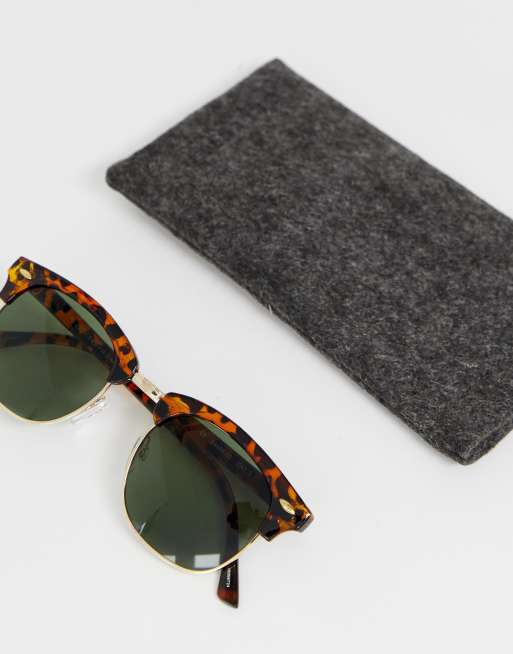 Selected Homme retro sunglasses in tortoiseshell, 2 of 4