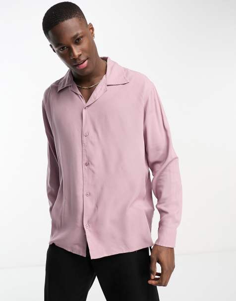 Selected Homme – Rosa, långärmad skjorta med platt krage - view 1