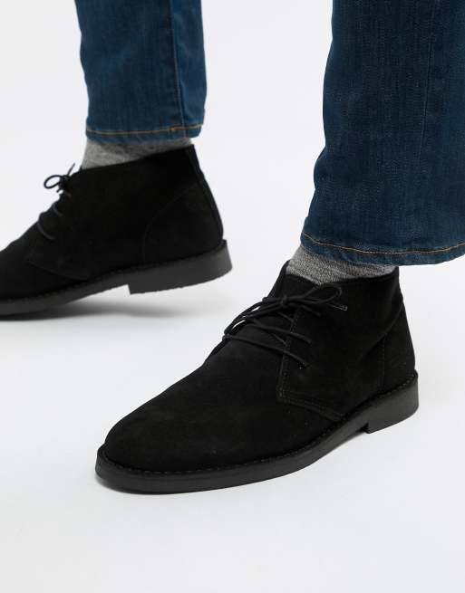 Selected Homme Schwarze Desert Boots Asos