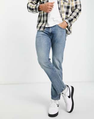 Selected Homme Scott straight fit jeans in vintage wash - ASOS Price Checker