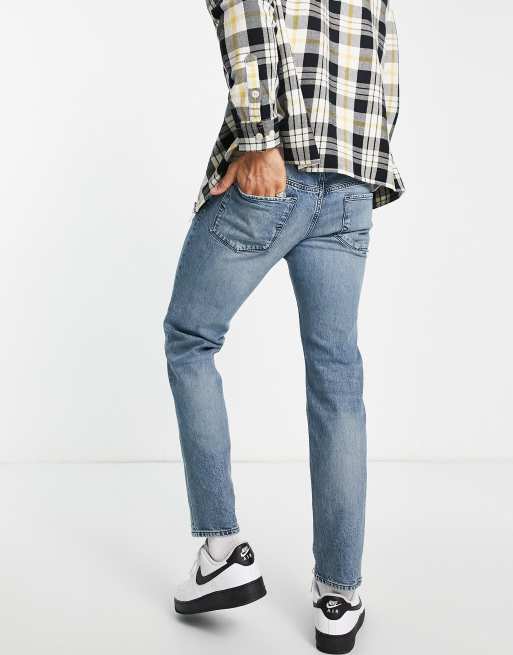 Selected Homme Scott straight fit jeans in vintage wash ASOS