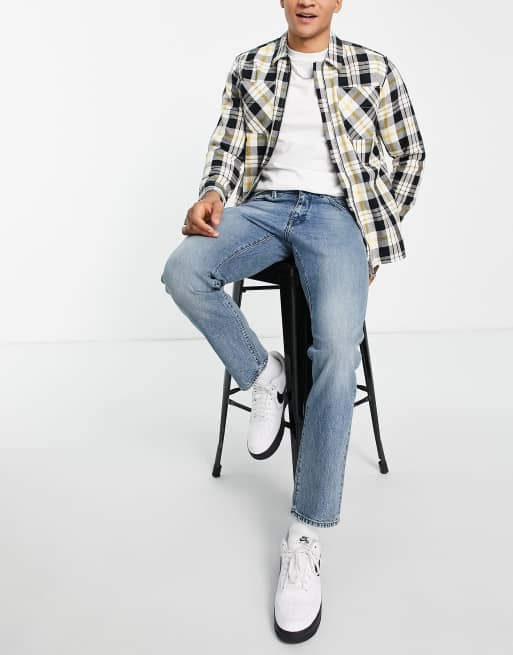 Jeans straight best sale fit homme