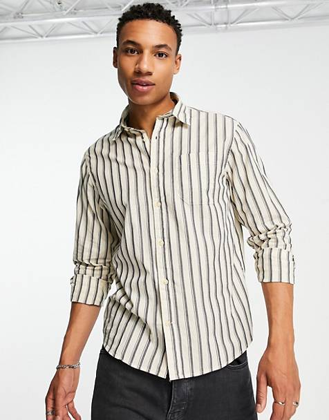 Disconnection build up owner Men's Striped Shirts | ASOS