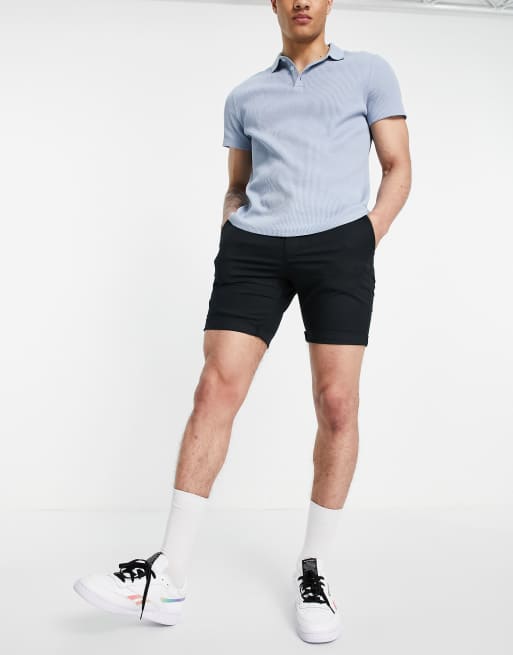Selected Homme - Short chino - Noir