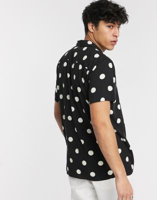 selected homme polka dot shirt