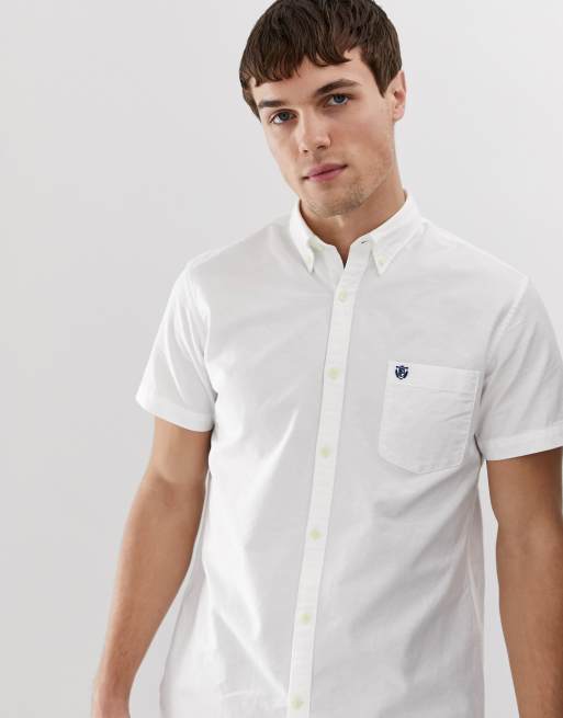 Selected Homme short sleeve shirt in white | ASOS