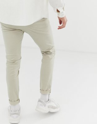 white skinny fit chinos