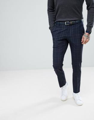 checked trousers mens asos