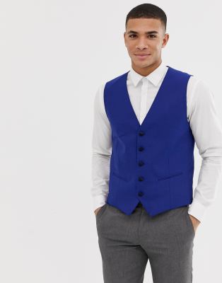 Selected Homme Skinny Tuxedo Waistcoat