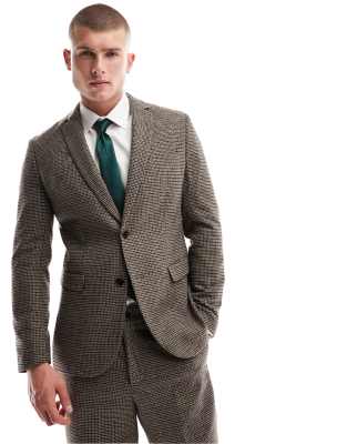 Selected Homme Slim Blazer In Brown