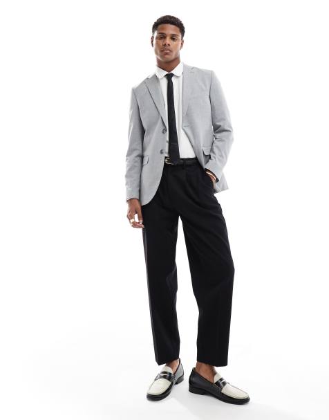 Selected Homme slim blazer in light grey - view 1