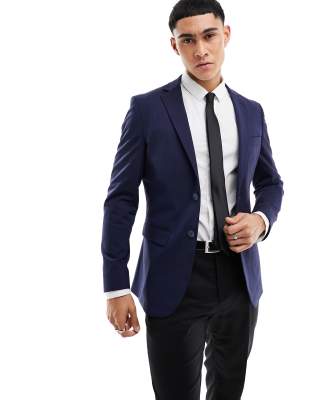 slim blazer in navy