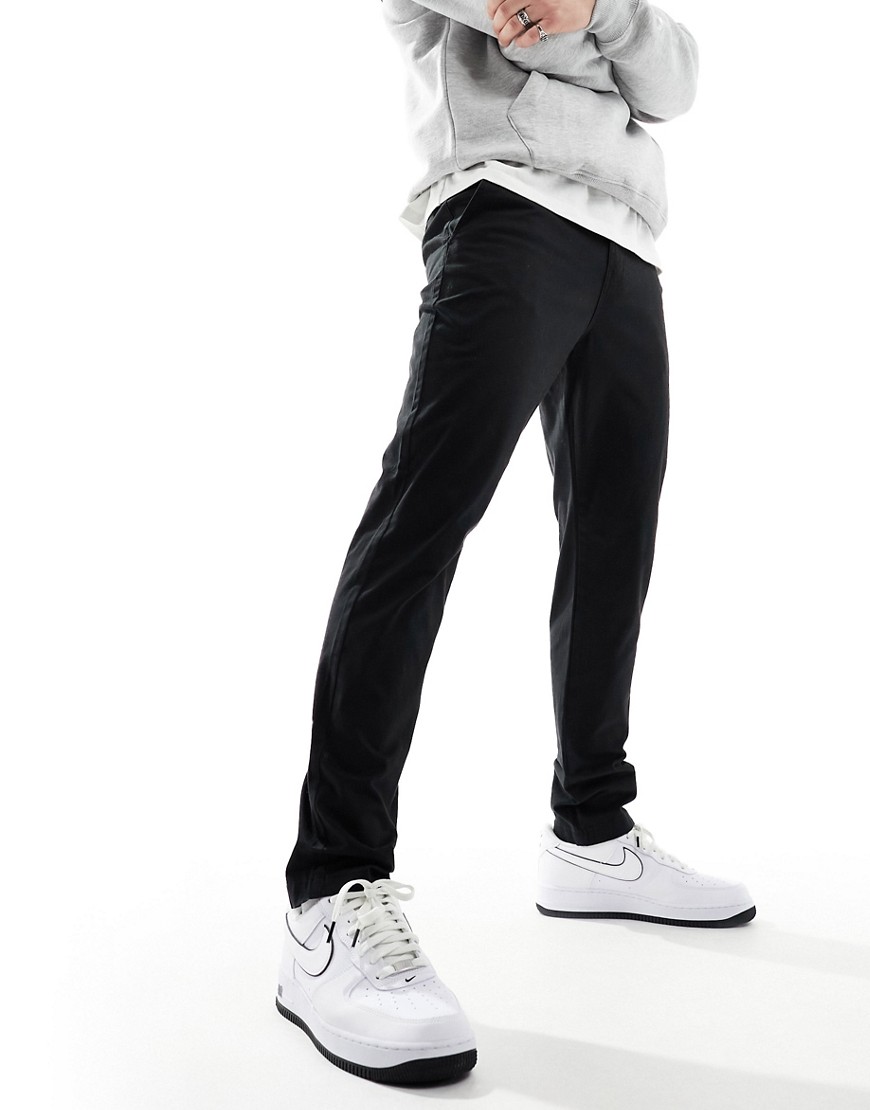Selected Homme slim fit chino in black