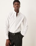 [Selected Homme] Selected Homme slim fit easy iron smart shirt in white M White