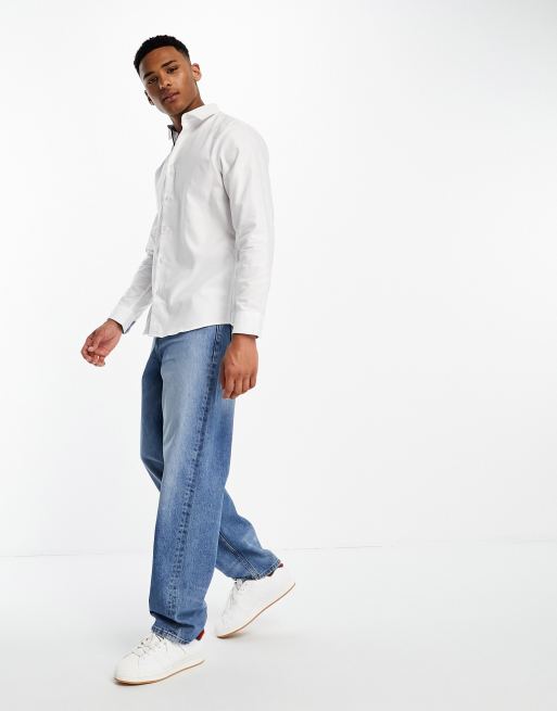 Selected Homme slim fit easy iron smart shirt in white, 4 of 4