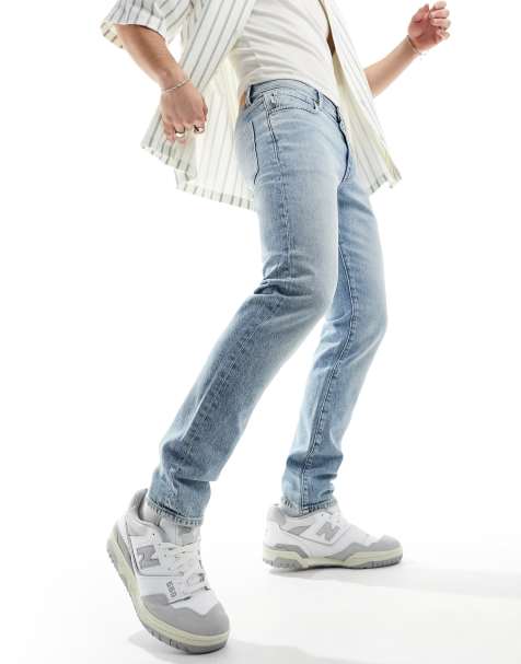 Selected Homme slim fit jeans in light wash - view 1