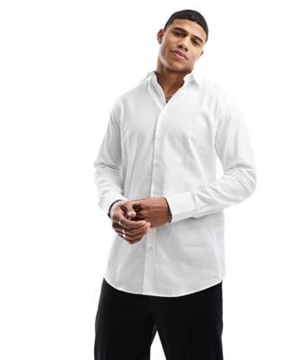 slim fit shirt in white