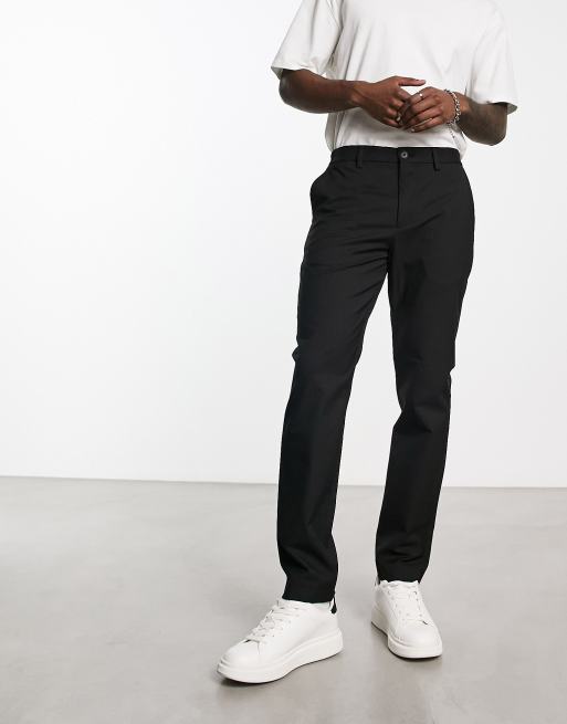 Selected Homme slim fit smart pants in black | ASOS