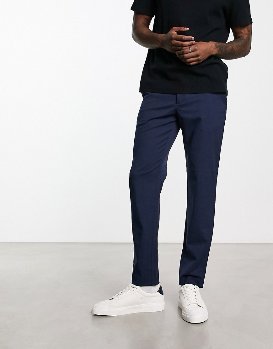 selected homme slim fit smart trouser in navy
