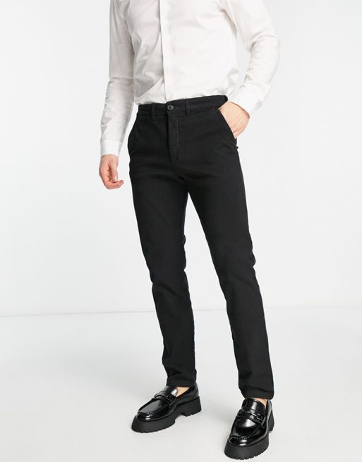 Selected Homme slim fit smart trousers in black | ASOS
