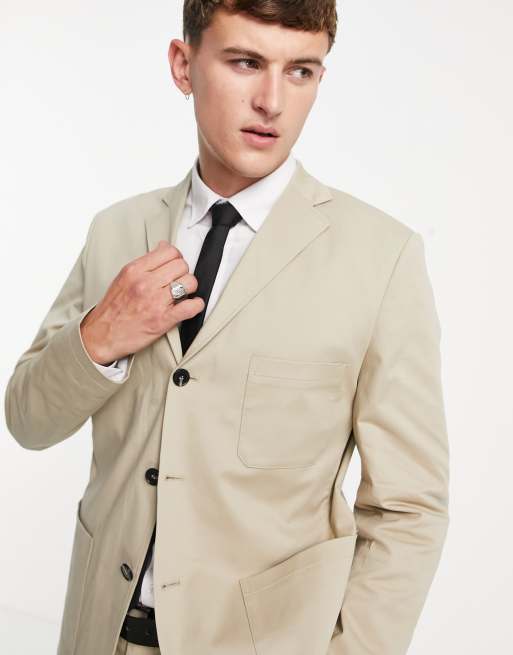 Buy Beige Slim Fit Suit Blazer for Men at SELECTED HOMME