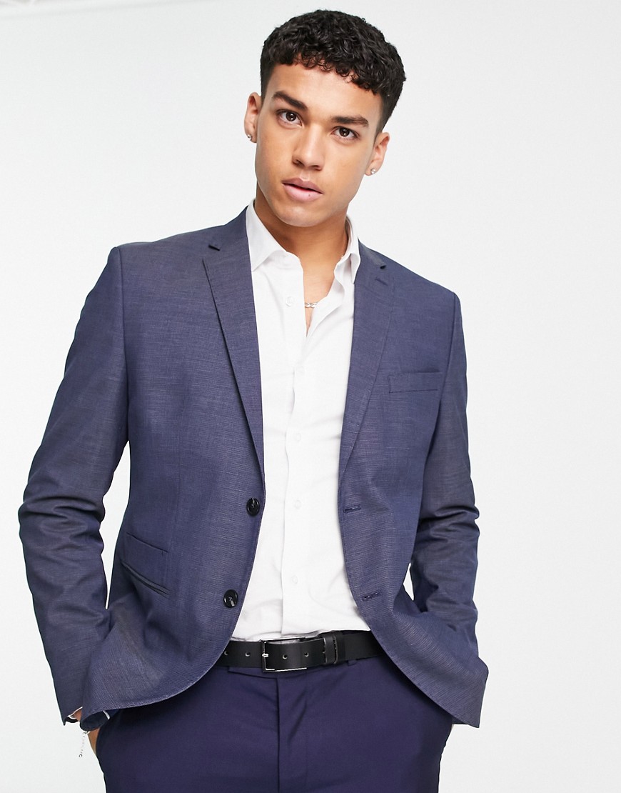 Selected Homme slim fit suit jacket in blue