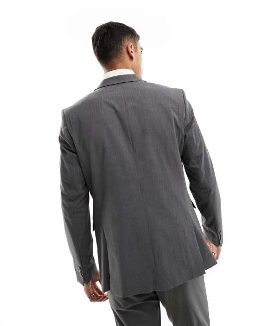 Selected Homme slim fit suit jacket in gray 