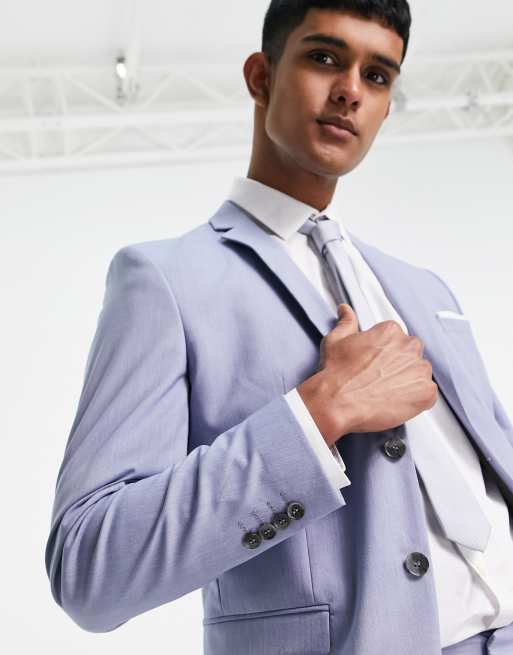 Slim Fit Pale Blue Blazer Suit