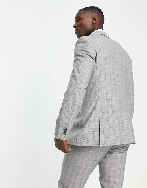 Gray slim fit on sale blazer