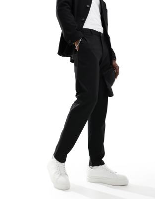 slim fit suit pants in black