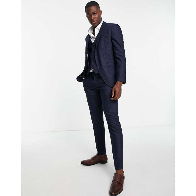 Selected Homme loose fit suit pants in dusty pink