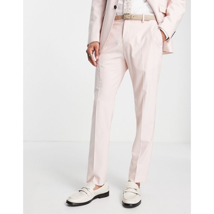 Dusty pink Liam pant Slim fit, Selected