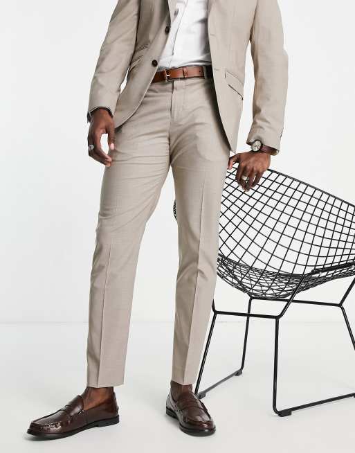 Selected Homme Slim Fit Suit Pants In Sand Asos